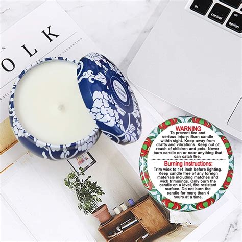 Buy Candle Warning Labels 1.5 inch Candle Jar Container Stickers Candle ...