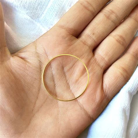 B10 - Pack of 10 - 35mm Basic Circle Brass Bezel Charm