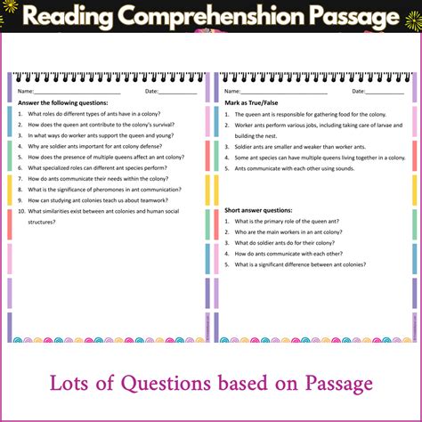 Social Structure of Ant Colonies | Reading Comprehension Passage and Q ...