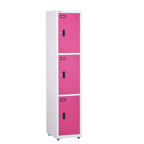 GMS-57 Steel Personal Locker Storage by Geeken – 3 Lockers