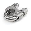 FreeFall Stainless Steel U Clamp | Wire Rope Clamp 304 | Gym Wire Lock ...