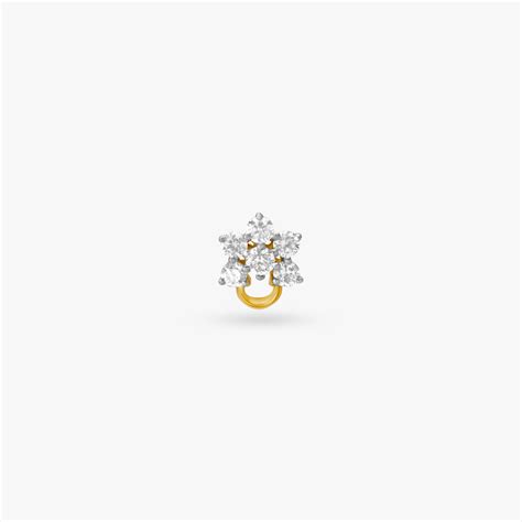 Timeless Floral Diamond Nose Pin