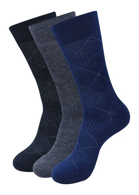 Get Set of 3 Argyle Woolen Crew Socks at ₹ 451 | LBB Shop