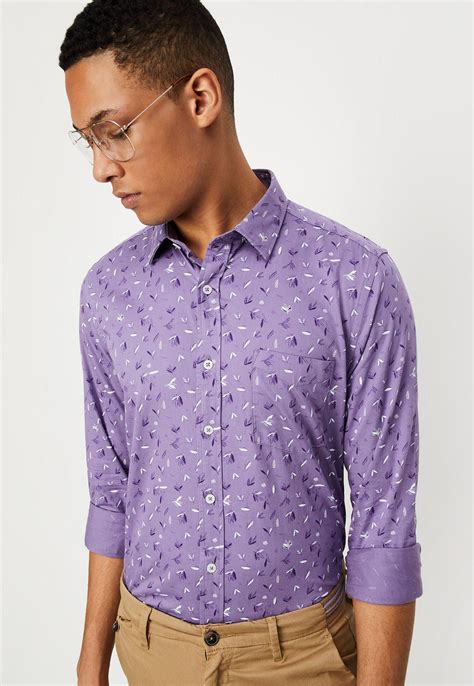Buy Men Printed Slim Fit Smart Casual Shirt Online at just Rs. 999.0 ...
