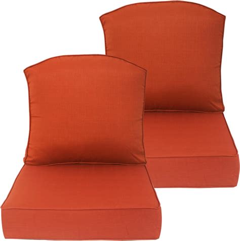 Amazon.com: SunshineOutdoor Quarry Red Deep Seat Cushion 24x24x5.5 inch ...
