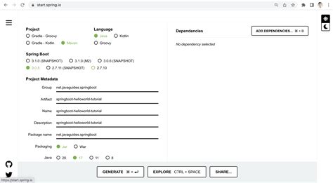 Image result for Spring Boot Project Initilizer