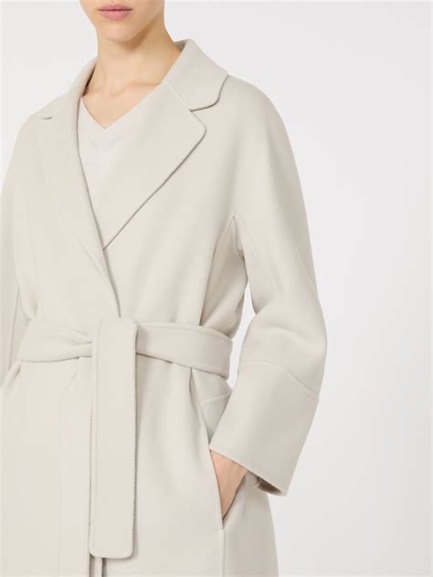 Short double-faced wool coat, ivory | Max Mara