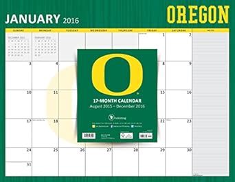 University of Oregon 2016 Calendar: 17-month Blotter : Amazon.in: Books