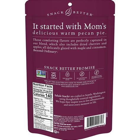 Sahale Snacks Glazed Mix Maple Pecans 4 oz - Gourmet Maple Pecans, 1 ...