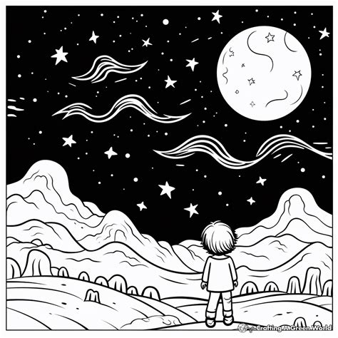 Sky Coloring Page