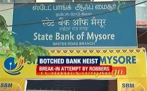 Bank robbery botched in Chennai, robbers breach wall but leave without ...