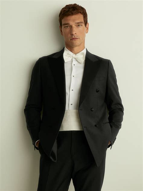 Reiss Silk Grosgrain Cummerbund in Ivory - REISS