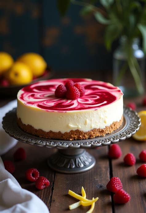 Image result for Raspberry Cheesecake with Lemon Recipe
