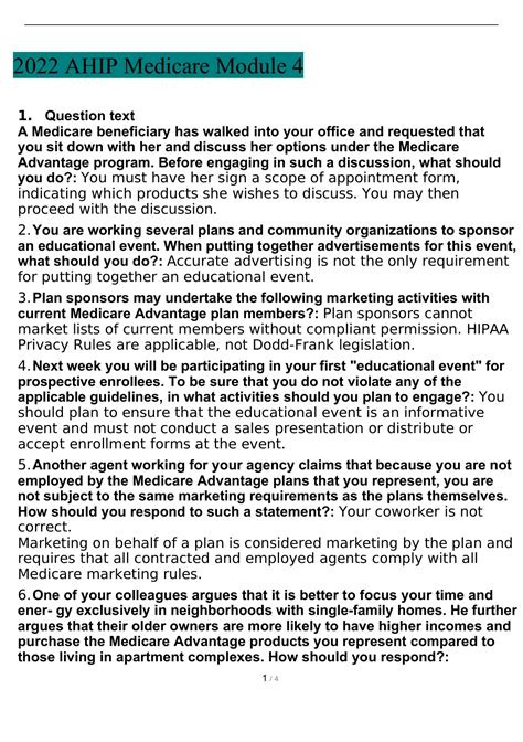 Image result for Ahip Questions Module 4