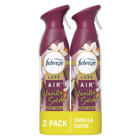 Febreze Air Freshener Spray, Odor-Fighting Room Spray, Vanilla Suede ...