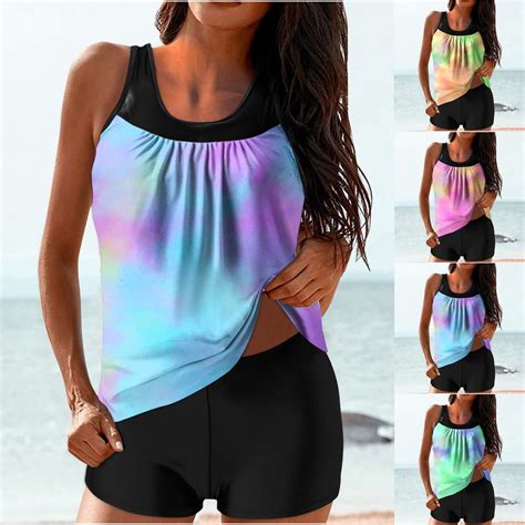 abtuhar Swimsuit for Women,Two Piece Women's Swimsuits Swim Tank Top ...