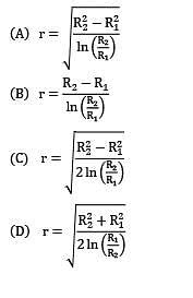 A circular pipe of radius R1 is placed concentrically inside another ...