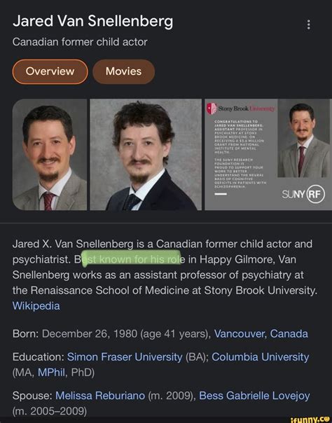 Jared Van Snellenberg Canadian former child actor Overview Movies Stony ...