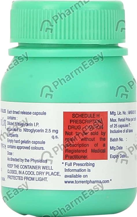 Vasovin Xl 2.5 MG Capsule (25): Uses, Side Effects, Price & Dosage ...