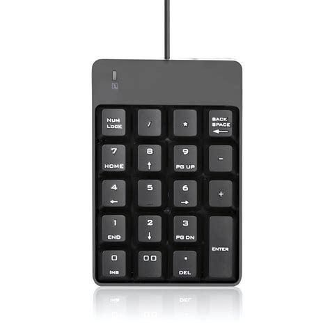 1Goal Wired Number Pad, USB Numeric Keypad 18 Key Number Keypad ...