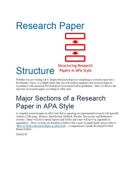 Image result for Layout of a Research Paper