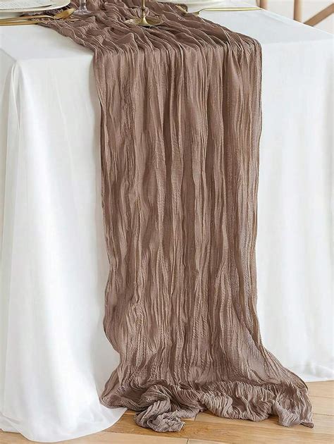 Image result for Cheese Cloth Runner On Round Table