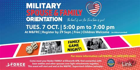 MFRC Spouse and Family Orientation - Game Night, Military & Family ...