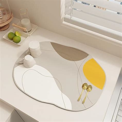 Buy HomeCloud Dish Drying Mat for Kitchen Counter Hide Stain Super ...
