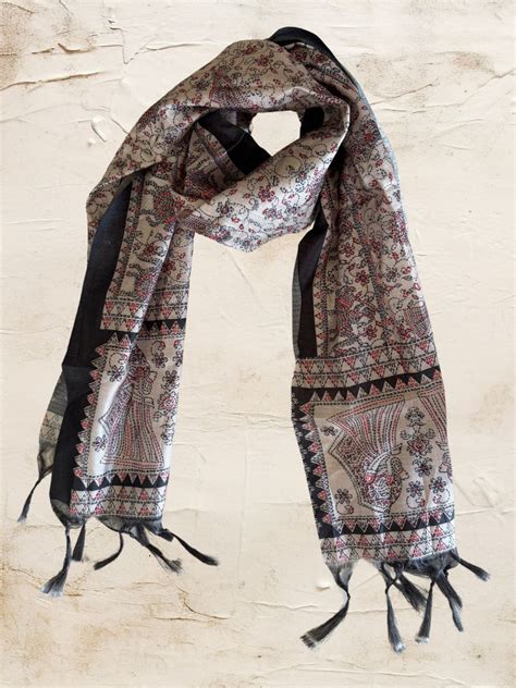 Ethnic Printed Art Silk Stole/SCARF – Dupatta Bazaar