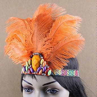 Women's Handmade Indian Feather Fascinator Headband, Fascinator ...