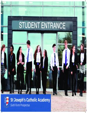 Fillable Online St Josephs Academy 6th form Prospectus 300922 Fax Email ...