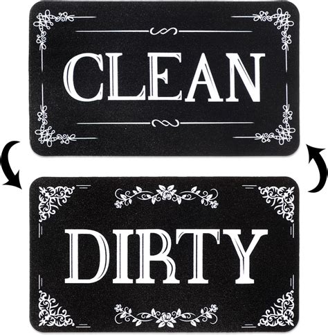 Amazon.com: Qianyu Dishwasher Magnet Clean Dirty Sign Double-Sided ...