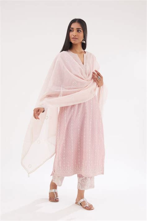Buy - Amodita pink kurta set | Elan Store
