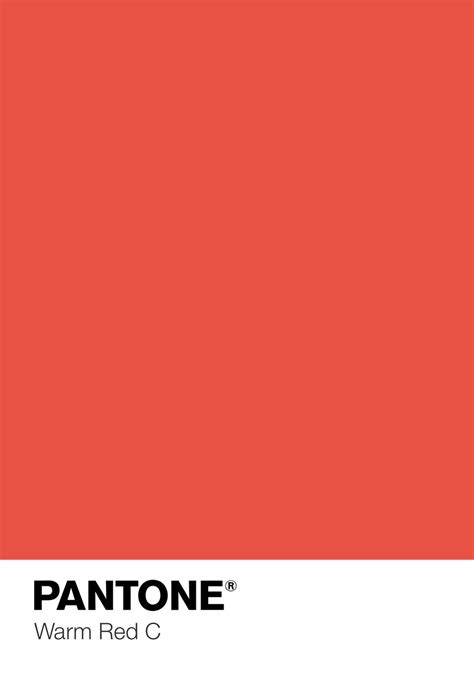 Pantone Warm Red Color Palette