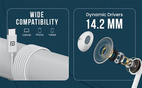 Portronics Conch Theta C in Ear Type C Wired Earphones with in Line HD ...