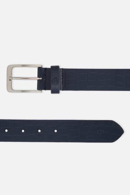 Navy Solid Cotton Belts - Selling Fast at Pantaloons.com