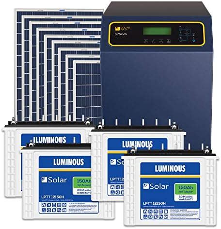 Luminous PCU NXT+ 3.75 kVA Inverter (1) with LPTT 12150H Battery (4 ...
