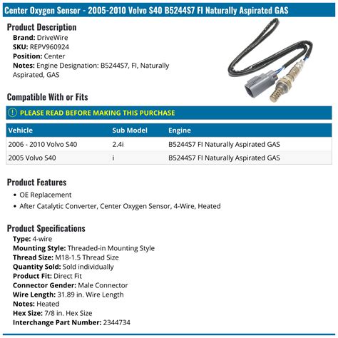 O2 Sensor Clip Volvo S40 的图像结果