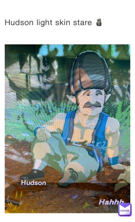 Hudson light skin stare 🗿 | @NoobsnWalls | Memes