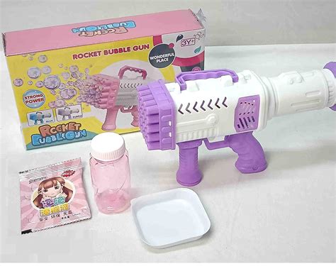 Buy HALO NATION® Automatic Bubble Gun Rocket Bubble Maker Machine ...