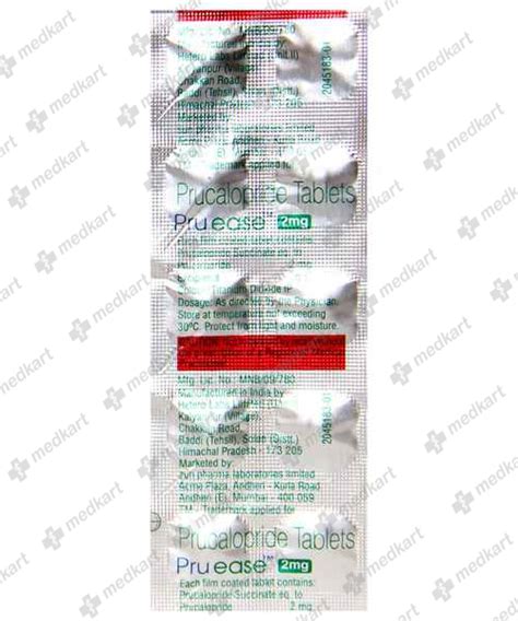PRUEASE 2MG TABLET 10'S – Uses, Price, Composition, Side Effects ...