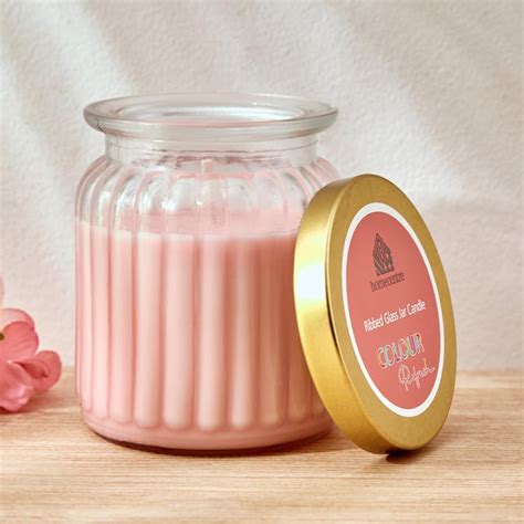 Buy Colour Refresh Scented Ribbed Jar Candle from Home Centre at just ...