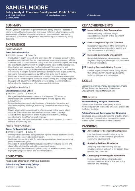 Government Job Resume