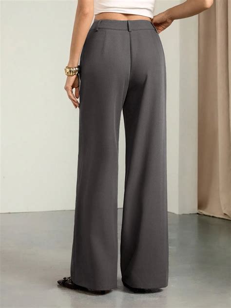 High Waist Pintuck Seam Straight Leg Pants | Savana | Bestsellers