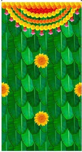 vinayakamart Banana Backdrop Cloth for Pooja Decoration Traditional ...