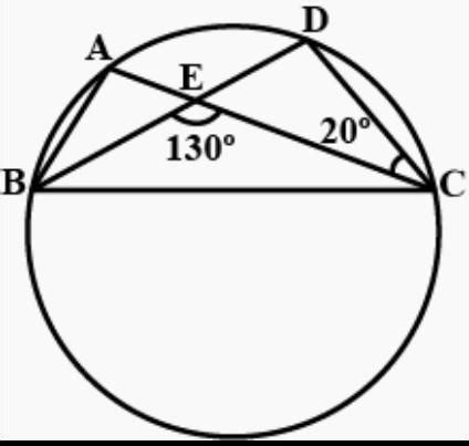 A Find the value of x. E to A, B, C and D are points on a circle. AB is ...