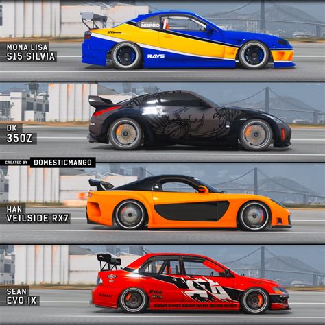 Cars In Tokyo Drift