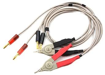 Chiloskit LCR Meter Test Leads Lead Clip Cable Terminal Kelvin Probe ...