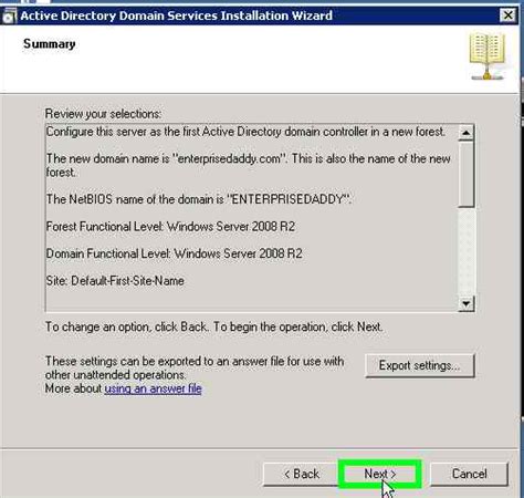 Active Directive Installation Process 的图像结果