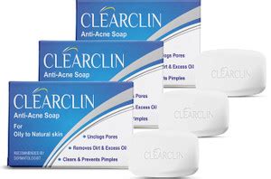 West Coast Clearclin Anti-Acne for Oily to Natural Skin Soap (Pack of 3 ...